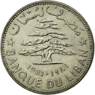 Monnaie, Lebanon, Livre, 1981, TTB, Nickel, KM:30 - Lebanon