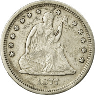 Monnaie, États-Unis, Seated Liberty Quarter, Quarter, 1877, U.S. Mint, San - 1838-1891: Seated Liberty