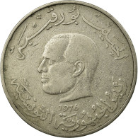 Monnaie, Tunisie, Dinar, 1976, Paris, TB+, Copper-nickel, KM:304 - Tunisie