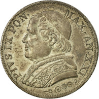 Monnaie, États Italiens, PAPAL STATES, Pius IX, Lira, 1867, Roma, SUP, Argent - Vatican