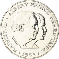 Monnaie, Monaco, Rainier III Et Albert, 100 Francs, 1982, ESSAI, SPL, Argent - 1960-2001 Nouveaux Francs