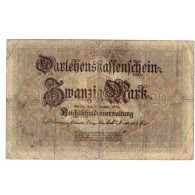 Billet, Allemagne, 20 Mark, 1914, 1914-08-05, KM:48b, TTB - 20 Mark
