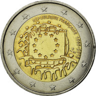 France, 2 Euro, 30 Ans Du Drapeau De L Union Europeenne, 2015, TTB, Bimetallic - Francia