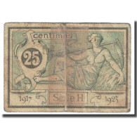 France, Aurillac, 25 Centimes, 1917, Chambre De Commerce, AB, Pirot:16-11 - Chamber Of Commerce
