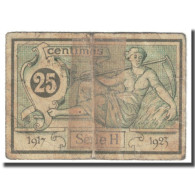 France, Aurillac, 25 Centimes, 1917, Chambre De Commerce, AB, Pirot:16-11 - Handelskammer