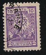 1923  Lithuanian Cross Michel LT 217 Stamp Number LT 190 Yvert Et Tellier LT 185 Stanley Gibbons LT 198 Used - Litauen