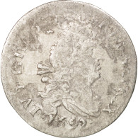 Monnaie, France, Louis XIV, 4 Sols Aux 2 L, 4 Sols, 1692, Amiens, TB+, Argent - 1643-1715 Ludwig XIV.