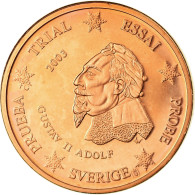 Suède, Fantasy Euro Patterns, 2 Euro Cent, 2003, TTB, Cuivre - Privéproeven