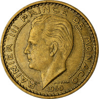 Monnaie, Monaco, Rainier III, 50 Francs, Cinquante, 1950, TTB, Aluminum-Bronze - 1949-1956 Anciens Francs