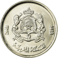 Monnaie, Maroc, Mohammed VI, 1/2 Dirham, 2002, Paris, TTB, Copper-nickel, KM:116 - Marruecos