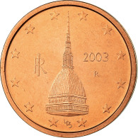 Italie, 2 Euro Cent, 2003, FDC, Copper Plated Steel, KM:211 - Italia