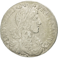 Monnaie, France, Louis XIV, 1/2 Écu Au Buste Juvénile, 1/2 Ecu, 1662, Nantes - 1643-1715 Luigi XIV El Re Sole