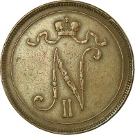 Monnaie, Finlande, Nicholas II, 10 Pennia, 1897, TTB, Cuivre, KM:14 - Finlande