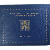 Vatican, Pape François, Coffret 1c. à 2€, 2014, Rome, BU, FDC - Vaticano