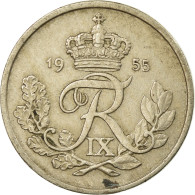 Monnaie, Danemark, Frederik IX, 25 Öre, 1955, Copenhagen, TTB, Copper-nickel - Dinamarca