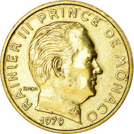 Monnaie, Monaco, Rainier III, 10 Centimes, 1979, SUP, Aluminum-Bronze - 1960-2001 Nouveaux Francs