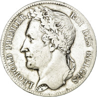 Monnaie, Belgique, Leopold I, 5 Francs, 5 Frank, 1833, TB+, Argent, KM:3.1 - 5 Francs