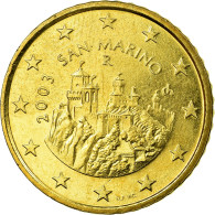 San Marino, 50 Euro Cent, 2003, SUP, Laiton, KM:445 - San Marino