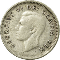 Monnaie, Canada, George VI, 10 Cents, 1951, Royal Canadian Mint, Ottawa, TB - Canada