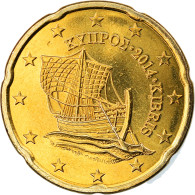 Chypre, 20 Euro Cent, 2014, SPL, Laiton, KM:New - Cyprus