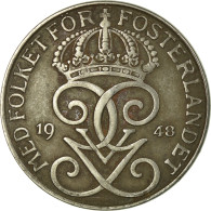 Monnaie, Suède, Gustaf V, 5 Öre, 1948, TTB, Iron, KM:812 - Suède