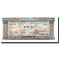 Billet, Cambodge, 50 Riels, UNDATED (1956-75), KM:7b, SUP+ - Cambogia