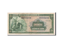 Billet, République Fédérale Allemande, 20 Deutsche Mark, 1949, TTB+ - 20 Deutsche Mark