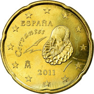 Espagne, 20 Euro Cent, 2011, SUP, Laiton, KM:1148 - Spanien