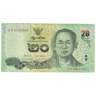 Billet, Thaïlande, 20 Baht, 2015, TB+ - Tailandia