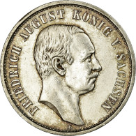 Monnaie, Etats Allemands, SAXONY-ALBERTINE, Friedrich August III, 3 Mark, 1913 - Taler En Doppeltaler