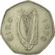 Monnaie, IRELAND REPUBLIC, 50 Pence, 1970, TB+, Copper-nickel, KM:24 - Irlanda