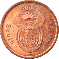 Monnaie, Afrique Du Sud, 5 Cents, 2004, TB+, Copper Plated Steel, KM:325 - Südafrika