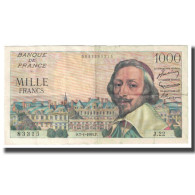 France, 1000 Francs, Richelieu, 1954, 1954-01-07, TB, Fayette:42.25, KM:134a - 1 000 F 1953-1957 ''Richelieu''
