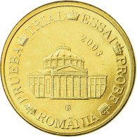 Roumanie, Fantasy Euro Patterns, 10 Euro Cent, 2003, SPL, Laiton - Essais Privés / Non-officiels