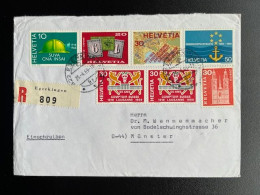 SWITZERLAND 1969 REGISTERED LETTER EGERKINGEN TO MUNSTER 25-04-1969 ZWITSERLAND SUISSE SCHWEIZ EINSCHREIBEN - Ongebruikt