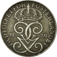 Monnaie, Suède, Gustaf V, 5 Öre, 1950, TTB, Iron, KM:812 - Suède