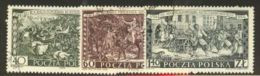 POLAND 1954 MICHEL 882-884 USED - Gebraucht