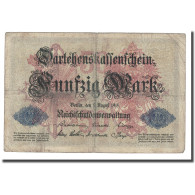Billet, Allemagne, 50 Mark, 1914, 1914-08-05, KM:49a, B+ - 50 Mark
