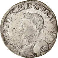 Monnaie, France, Charles IX, Teston, 1565, Toulouse, TB, Argent, Sombart:4602 - 1560-1574 Carlo IX