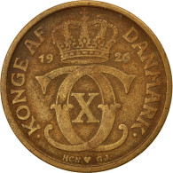 Monnaie, Danemark, Christian X, Krone, 1926, Copenhagen, TTB, Aluminum-Bronze - Danemark