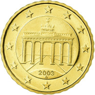 République Fédérale Allemande, 10 Euro Cent, 2003, Proof, FDC, Laiton, KM:210 - Allemagne