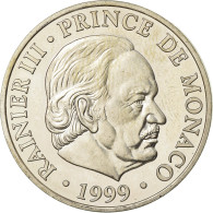 Monnaie, Monaco, Rainier III, 100 Francs, 1999, Paris, SUP+, Argent, Gadoury:MC - 1960-2001 Neue Francs