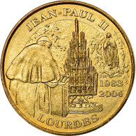 Vatican, Jeton, Jean-Paul II, Lourdes, 2004, SUP, Copper-Nickel Gilt - Andere & Zonder Classificatie