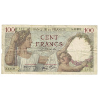 France, 100 Francs, Sully, 1940, 1940-08-08, B+, Fayette:26.35, KM:94 - 100 F 1939-1942 ''Sully''