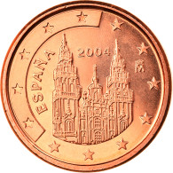 Espagne, Euro Cent, 2004, Madrid, FDC, Copper Plated Steel, KM:1040 - Spagna