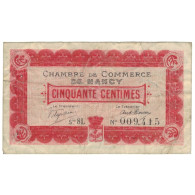 France, Nancy, 50 Centimes, 1916, TB+, Pirot:87-10 - Chamber Of Commerce