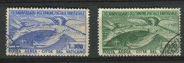 VATICANO 1949 POSTA AEREA UPU USATO - Used Stamps