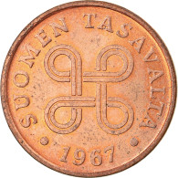 Monnaie, Finlande, Penni, 1967, TTB, Cuivre, KM:44 - Finland