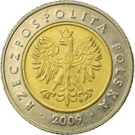 Monnaie, Pologne, 5 Zlotych, 2009, Warsaw, TTB, Bi-Metallic, KM:284 - Pologne