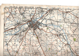 France And Belgium , Courtrai ( 1943 ) Carte état Major Voir état Petit Déchirure En Haut à Droite - Documenti